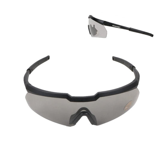 TACBAND Hunting & Shooting Safety Glasses, Eye Protection for Gun Range, Anti-Fog UV Clear Safety Glasses with Flexible Frame