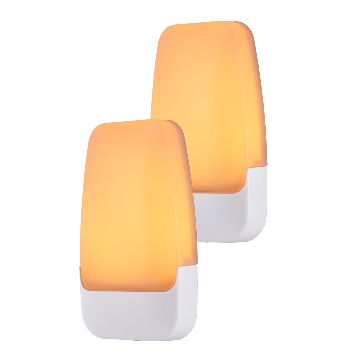 GE SleepLite LED Night Light, Plug-in, Dusk to Dawn Sensor, Amber, Sleeplite, Sunset, Ambient Lighting, Ideal Nightlight for Kids Adults Bedroom, Bathroom, Nursery, Hallway, Kitchen, 76135, 2 Pack