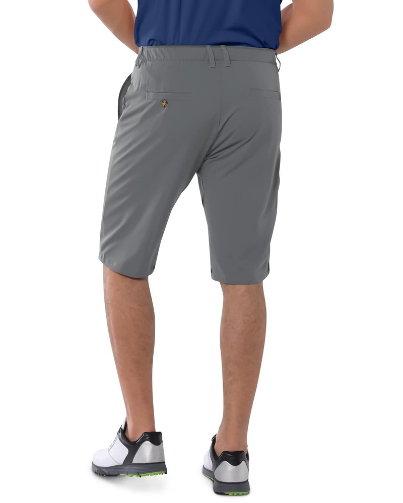 33,000ft Men's Golf Shorts Dry Fit, Lightweight Quick Dry Golf Stretch Shorts with Pockets 11" Inseam for Travel Casual Grey