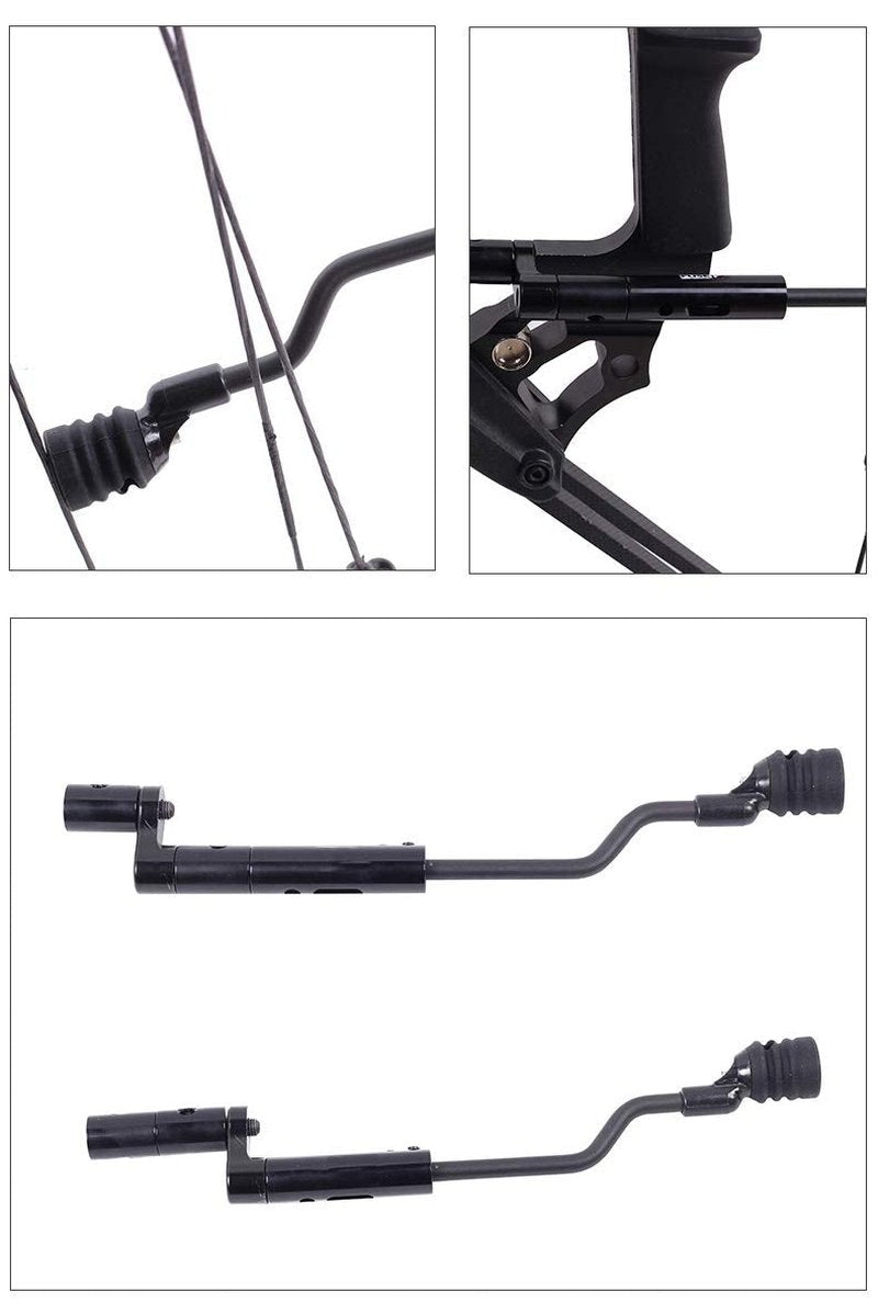 AMEYXGS String Stop Bracket String Decelerator Compound Bow Vibration Balance Stabilizer (Black)