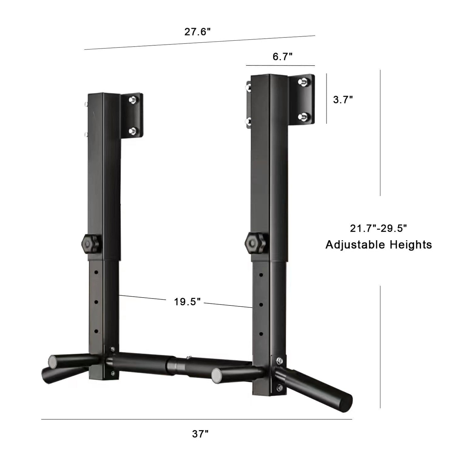 Joist Mount Pull Up Bar, Beam Mounted Chin Up Bar for Home Gym With Wood Mount and Wall Mount Screws