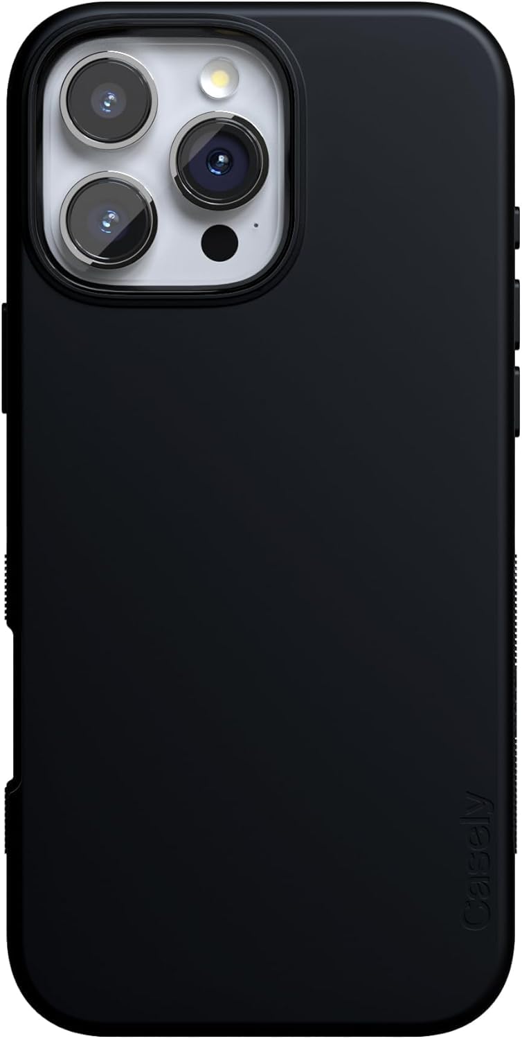 Casely iPhone 16 Pro Case | Fit Check | Neutral Checkerboard | Compatible with MagSafe | Bold Protective Design