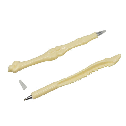 Maydahui 25 PCS Bone Ballpoint Pen Creative Novelty Pens Black Ink for Halloween Artist Doctot Nurse School Office Party