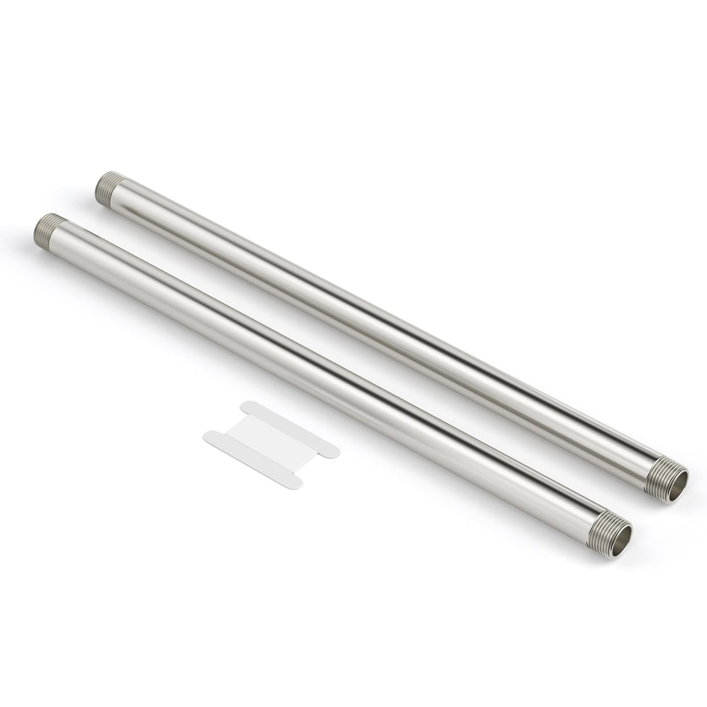 TAILONZ PNEUMATIC 2" NPT Male x 2" NPT Male 304 Stainless Steel Pipe Nipple, 10" Length Cast Pipe Fitting, Threaded Connector（Pack of 2）