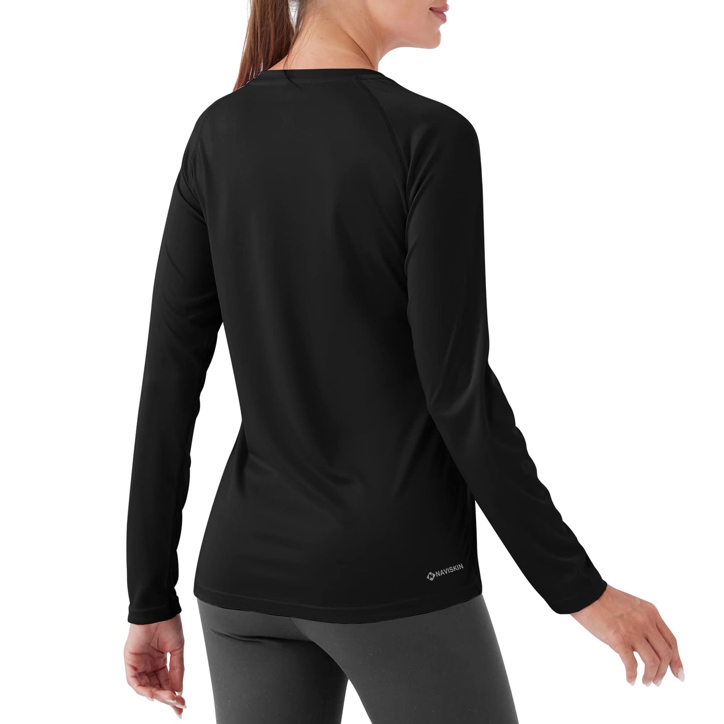 NAVISKIN Women's UPF 50+ Sun Protection Long Sleeve Shirts Rash Guard Shirts Quick Dry Lightweight Hiking Shirts