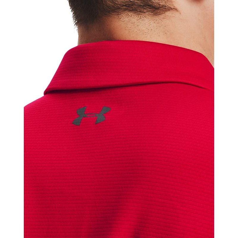 Under Armour Men's Tech Golf Polo , Red (600)/Graphite, Small