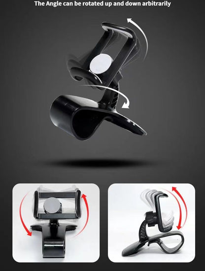 1pc Universal Car Phone Holder - Easy Install, Non-Slip Dashboard Clip for iPhone, for Samsung
