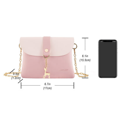 AISPARKY Small Cross Body Bag for Girls PU Leather Shoulder Handbag Cross Body Purse Gifts for Teens Girls