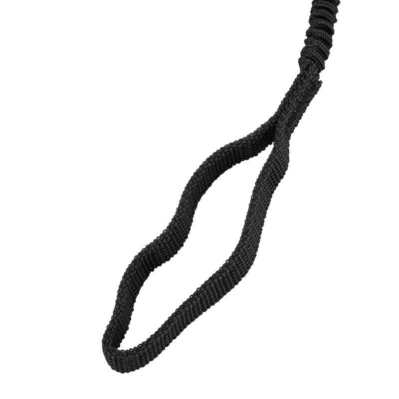 MOOCY Kayak Paddle Leash, 3-7 ft Stretchable Strap Lanyard for SUP, Canoeing, Fishing Accessories - Secure Bungee Rod Holder Tether(Black, 2 Pack)