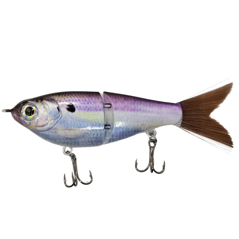 PBFish MINI Glide Bait Slow Sinking Wide S Motion Smooth Glide Strong Hooks 4 Inches Shad Yellow Perch Bluegill (Shad)