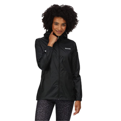 Regatta Womens Pack It III Waterproof Jacket Black M