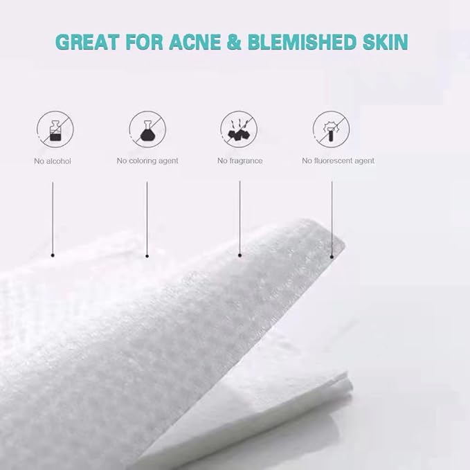MSOEUESO Soft Dry Wipes Cotton Facial Tissues, Cotton Face Towel