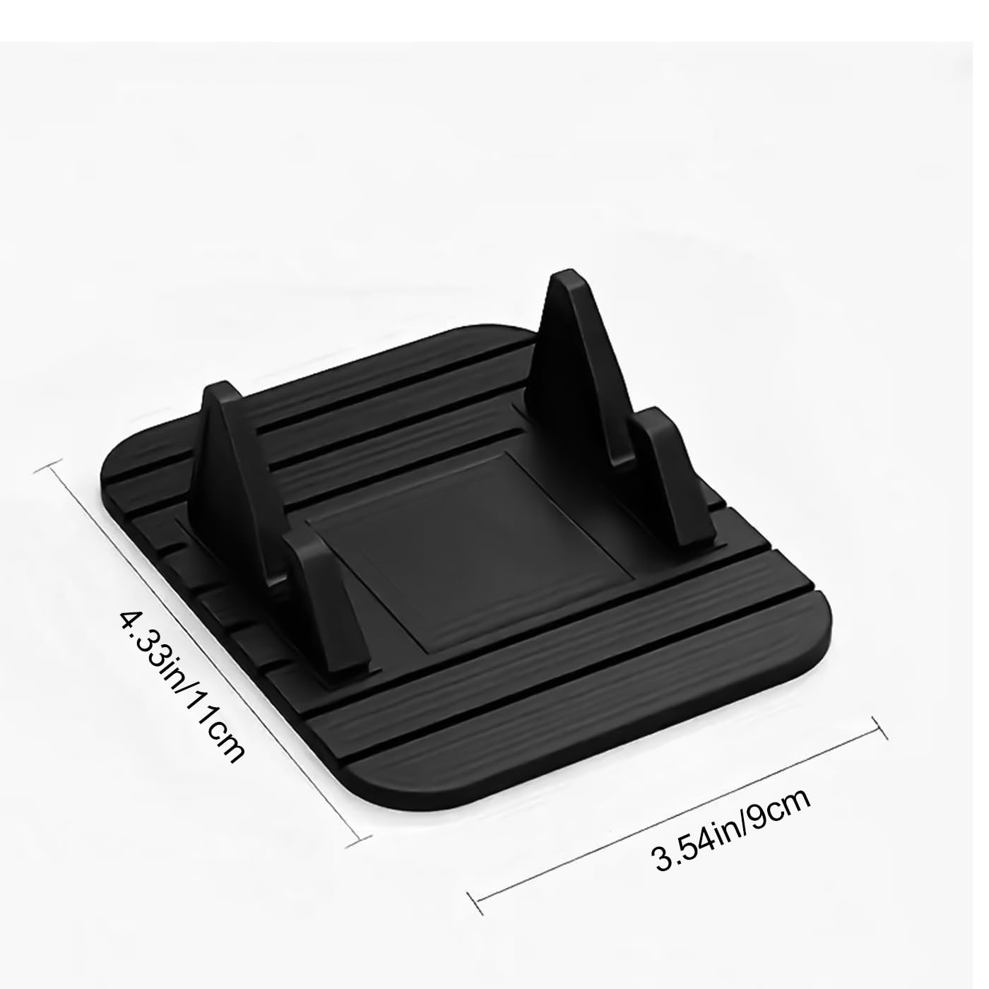 Car Phone Holder, Dashboard Cell Phone Holder with Non-Slip Silicone, Universal Car Dashboard Phone Holder with 120°Viewing Angle for Safe Driving and Navigation, Compatible with Smartphones