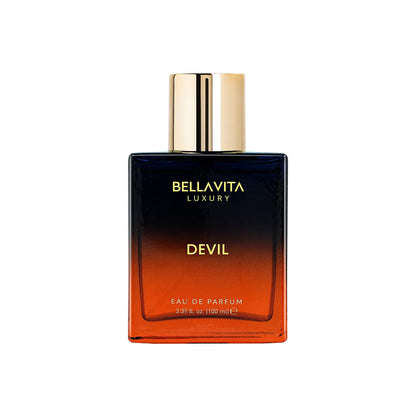 BELLAVITA Luxury DEVIL Unisex Perfume for Women and Men | Long Lasting Perfume for Men and Women | Cotton Candy, Musk and Cedar | Spicy French Fragrance Unisex Parfum