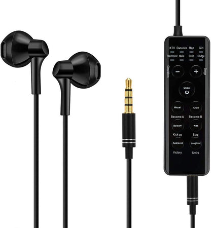 Voice Changer Headsets, KOKITEA Earbud Headphones, for Phone/PS4/Xbox/Switch/IPad/Computer/Anchor/Cam Girl/Kids