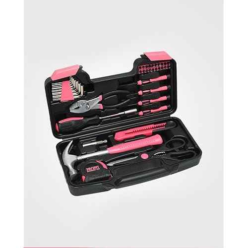 39-Piece Hardware Combination Tool Set, Carbon Steel Manual Toolbox