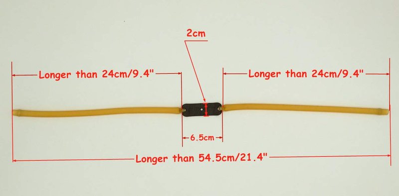GM&BW 4 Slingshot Replacement Band Sets,Heavy Duty Elastic Rubber Bands, Compatible with Catapult from Trumark,Daisy,Barnett,Marksman;Suitable for All Wrist Rocket Insert-Yoke-into-Tube Hunting Style
