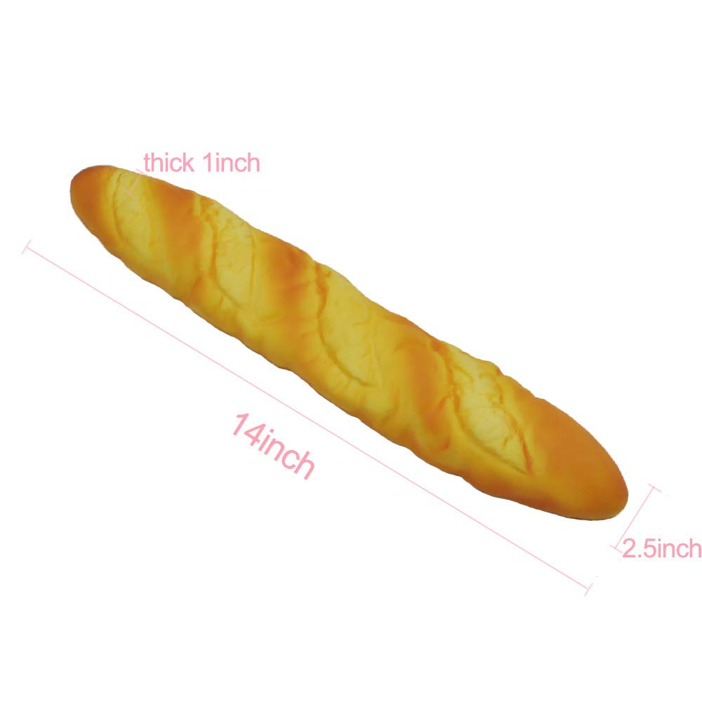 JIANEEXSQ Memory Foam Keyboard Wrist Rest Pad Soft Toast Bread Baguette Shape Anti-Skid Wrist Rest Support for Office Computer,Laptop Ergonomic Wrist Rest Pad