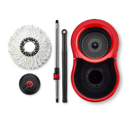 Requisite Needs Smart Spin Mop and Bucket Set – Black edition – Anti-splashing Strong And Sturdy Material – Easy Floor Moping System – 1x Bucket + 3 Replacement Mop Heads – 13 Liter (Mop + Bucket)