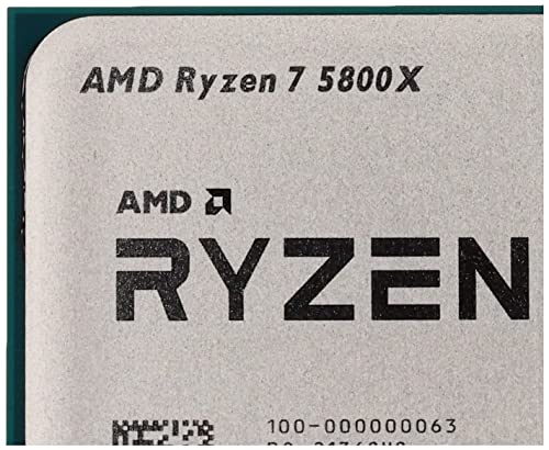 AMD Ryzensets 7 5800X Processor (8 Cores/16 threads, 105W TDP, AM4 socket, 36 MB Cache, 4,7Ghz max boost frequency, no cooler)