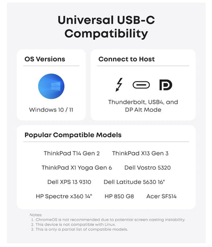 Anker Laptop Docking Station, 13-in-1 USB-C Docking Station, Triple Display with 2 x 4K HDMI and 1 x DP, 85W Charging for Laptop, 10 Gbps USB-C and 5 Gbps USB-A Data, Ethernet, Audio, SD