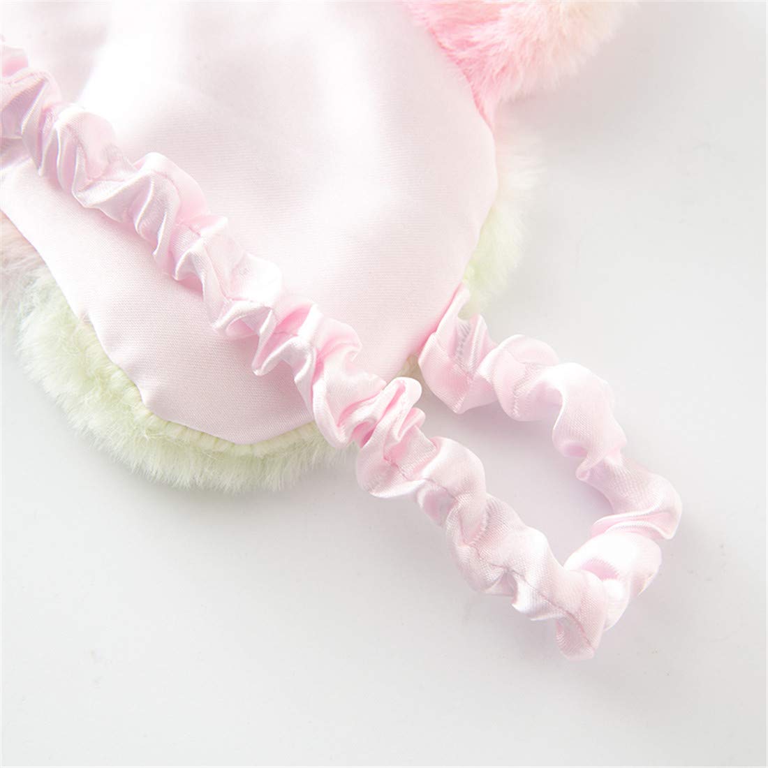 Cute Animal Sleeping Mask Soft Plush Blindfold Cute Rabbit Panda Koala Eye Cover Eyeshade for Kids Teens Girls Women (Flamingo)