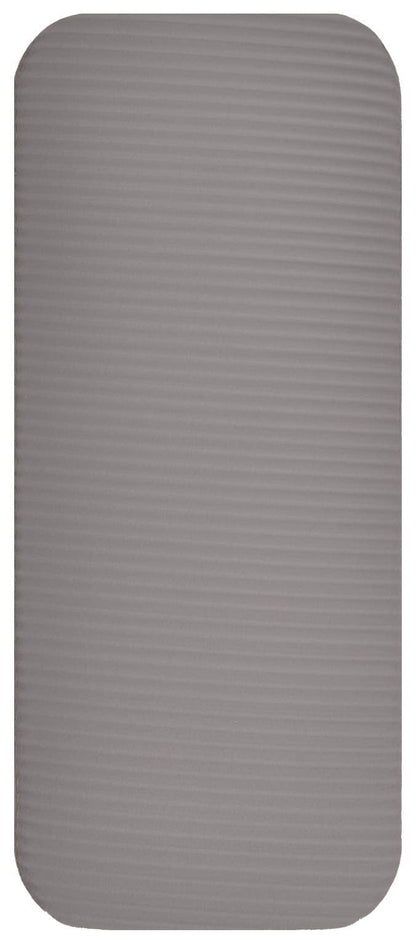 Fitvids All Purpose 1/2-Inch Extra Thick High Density Anti-Tear Exercise Yoga Mat and Knee Pad with Carrying Strap, Gray