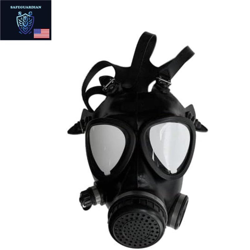SafeGuardian Gas Mask Face Respirator CBRN Shield Israeli Military Grade Survival & Tactical for Chemical Fumes, Particulates, Military Grade Construction