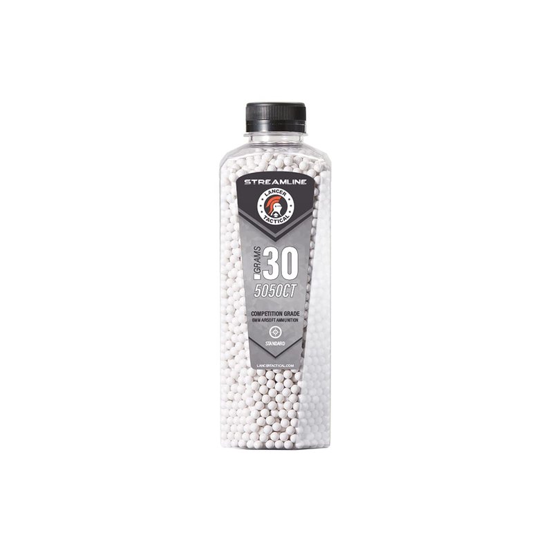 Lancer Tactical Polished Airsoft Pellets BBS 0.20g-0.32g-Competition Grade, Made in Taiwan, 5050 Count