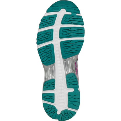 ASICS Women's Gel-Cumulus 18 Running Shoe, Silver/Pink Glow/Lapis, 5 M US