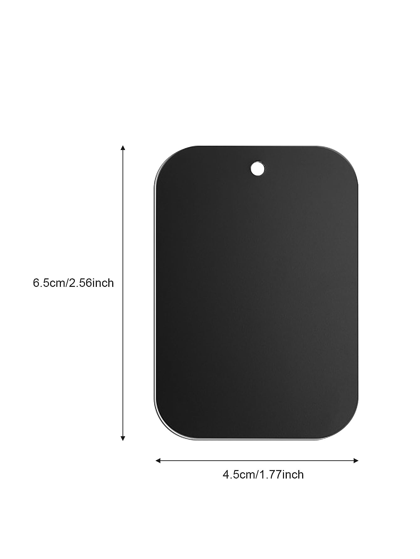 5Pcs Replacement Mount Black Metal Plates for All Magnetic Car Mounts Cell Phone Tablet Holder Stand Self-Adhesive Back Plate Rectangle