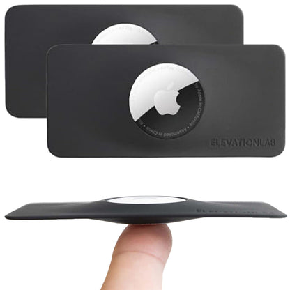 AirTag Wallet Holder (2 Pack) - TagVault™ - The Best Way to Keep AirTag in Your Wallet | Ultra-Thin, Flexible, Stays Hidden, Patent Pending | Elevation Lab