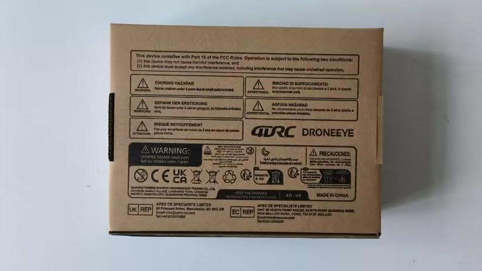 4DRC V4 Drone with 1080P HD Camera for Adults and Kids, Foldable Quadcopter with Wide Angle FPV Live Video, Trajectory Flight, App Control,Optical Flow, Altitude Hold and 2 Modular Batteries