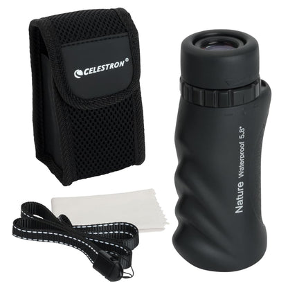 Celestron – Nature 10x25 Monocular – Ideal for Hiking and Wildlife Viewing – Multi-Coated Optics – 25mm Objective Lens – BaK-4 Prism –Twist-Up Eyecup – Waterproof & Fogproof