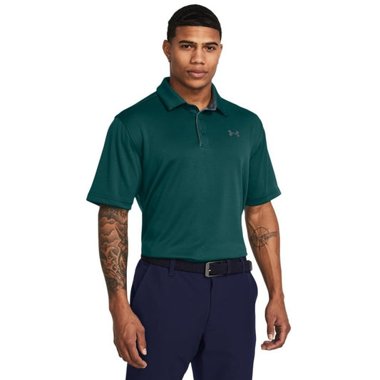 Under Armour Men's Tech Golf Polo, (449) Hydro Teal / / Pitch Gray, 3X-Large Tall