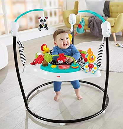 Fisher-Price FWY41 Animal Wonders Jumperoo Music, White, 1 Count (Pack of 1)
