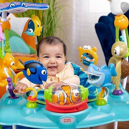 Bright Starts, Disney Baby, Finding Nemo Sea of Activities Jumper, Activity Centre with 13 Activities, Lights, Music and Ocean Sounds, Adjustable Height, 360° Rotation, Ages 6 Months +