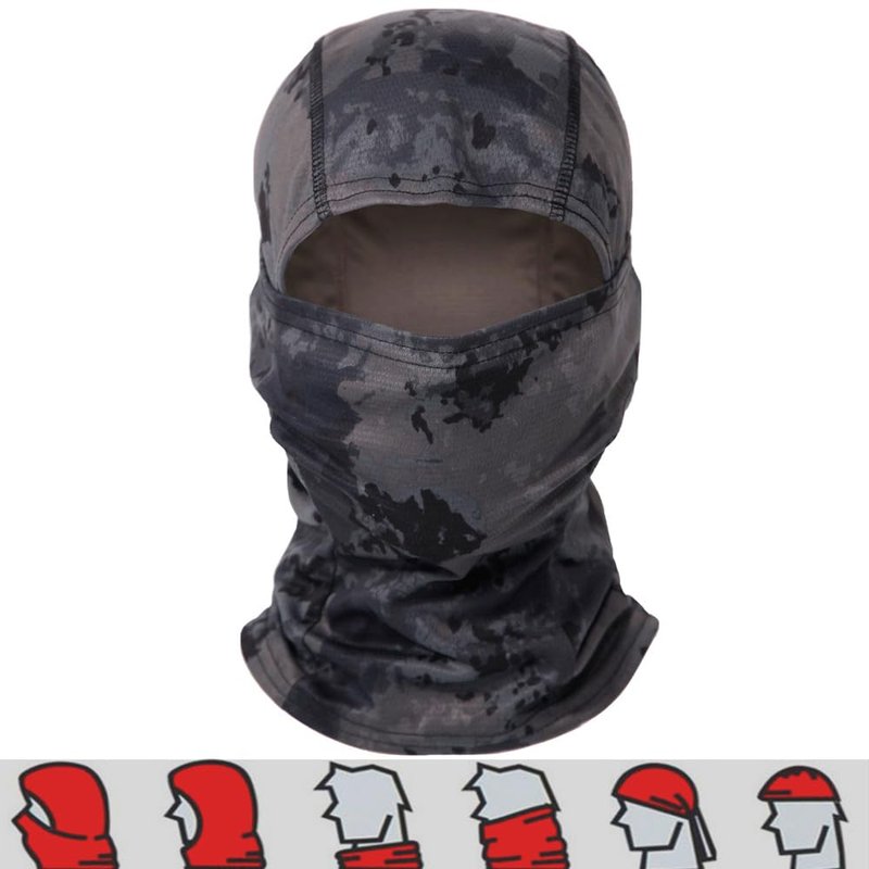 SANYETS Airsoft Helmet, Black PJ Tactical Helmet with Night Vision Mount,Paintball Goggles and Balaclava Face Mask,Men's Military Costume,Tactical Airsoft Gear