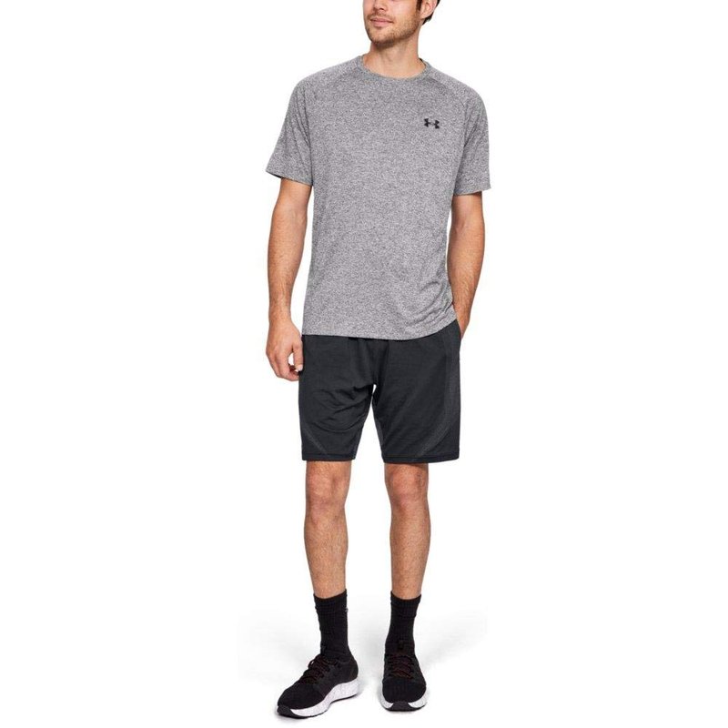 Under Armour Men's Tech 2.0 Short-Sleeve T-Shirt , Charcoal Light Heath (019)/Black, Small