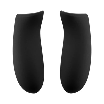 eXtremeRate Black Soft Touch Grip Back Panels, Comfortable Non-Slip Side Rails Handles, Game Improvement Replacement Parts for Xbox One X & S Controller (Model 1708) - Controller NOT Included