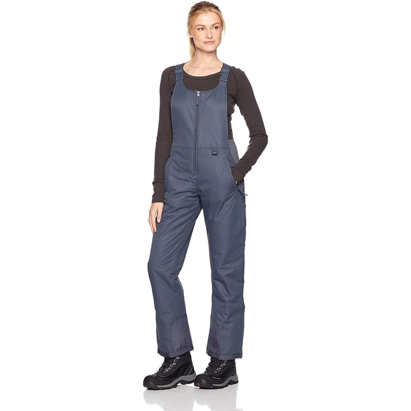 Arctix Women's Essential Insulated Bib Overalls, Steel, Small/27" Inseam
