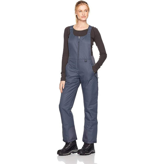 Arctix Women's Essential Insulated Bib Overalls, Steel, Small/27" Inseam