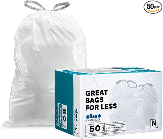 Plasticplace Custom Fit Trash Bags, Compatible