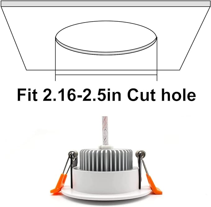 YGS-Tech 2 Inch LED Recessed Lighting, Dimmable Downlight 3W(35W Halogen Equivalent), CRI80, 2700K Ultra Warm White Ceiling Light with LED Driver (10 Pack)