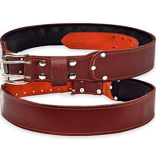 Pro-501 Oil Tanned Leather Tool Belt for 30" to 52" Waist, Premium Leather with 4MM thickness Tool Belt Padded