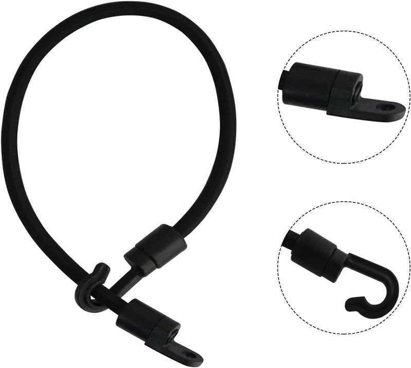 Deck Mount Connector - 2PCS Elastic Rope Bungee Rod Strap Holders for Fishing Boat & Kayak | Durable Hold Down Straps
