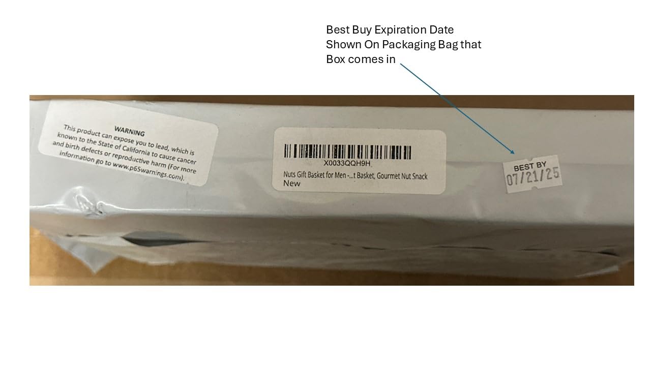 Gourmet Nut Gift Box for Men - 6 Unique Handcrafted Snacks, Ideal Gift for Dad, Birthday, or a Bold Snack Adventure