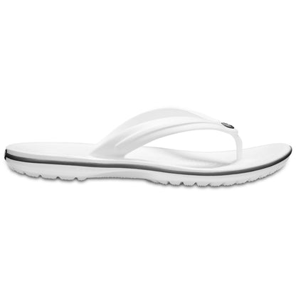 Crocs Unisex Crocband Flip Flip Flops, White, 6 UK Men/ 7 UK Women