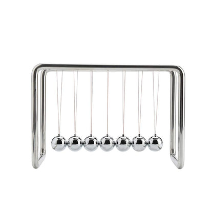 CERROPI Newtons Cradle Pendulum with 7 Balls, Classic Swing Newton Balance Ball, 30+ Sec Swingtime, Science Physics Gadget, Desk Toys & Office Gadgets for Desk Decorations