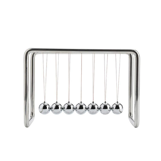 CERROPI Newtons Cradle Pendulum with 7 Balls, Classic Swing Newton Balance Ball, 30+ Sec Swingtime, Science Physics Gadget, Desk Toys & Office Gadgets for Desk Decorations